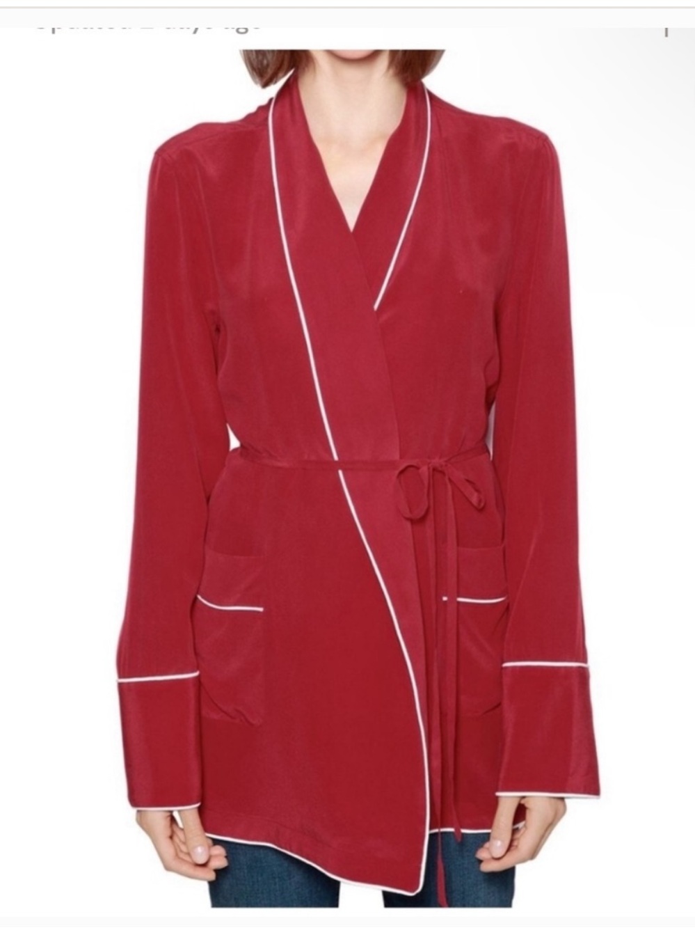 Equipment femme mulberry silk pj set size small new without tags
